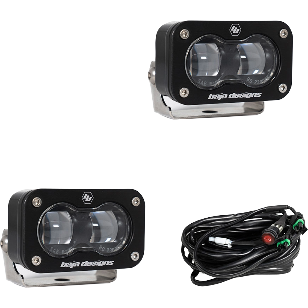 Baja Designs Universal S2 SAE LED Auxiliary Light Pod (Pair)