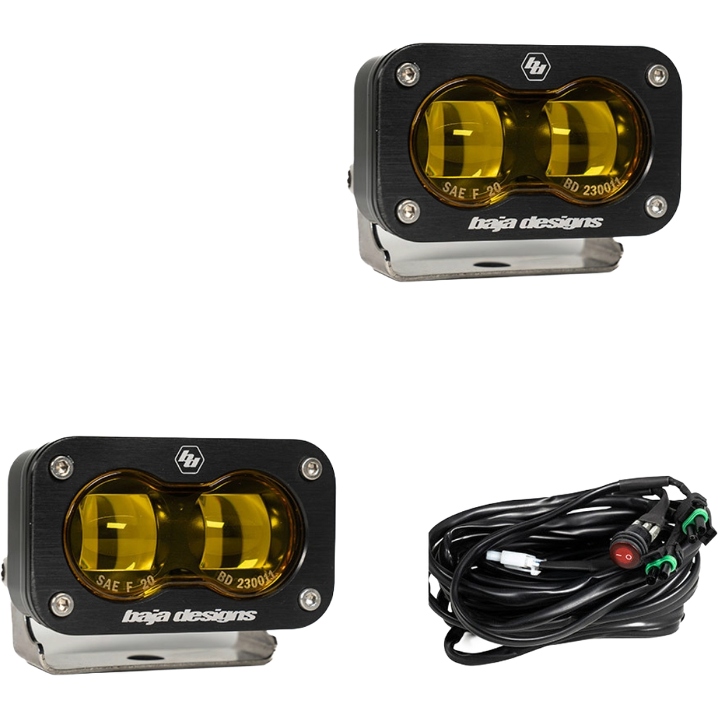 Baja Designs Universal S2 SAE LED Auxiliary Light Pod (Pair)