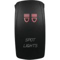 DragonFire Racing Laser-Etched Dual LED Spotlight Switch (Red)