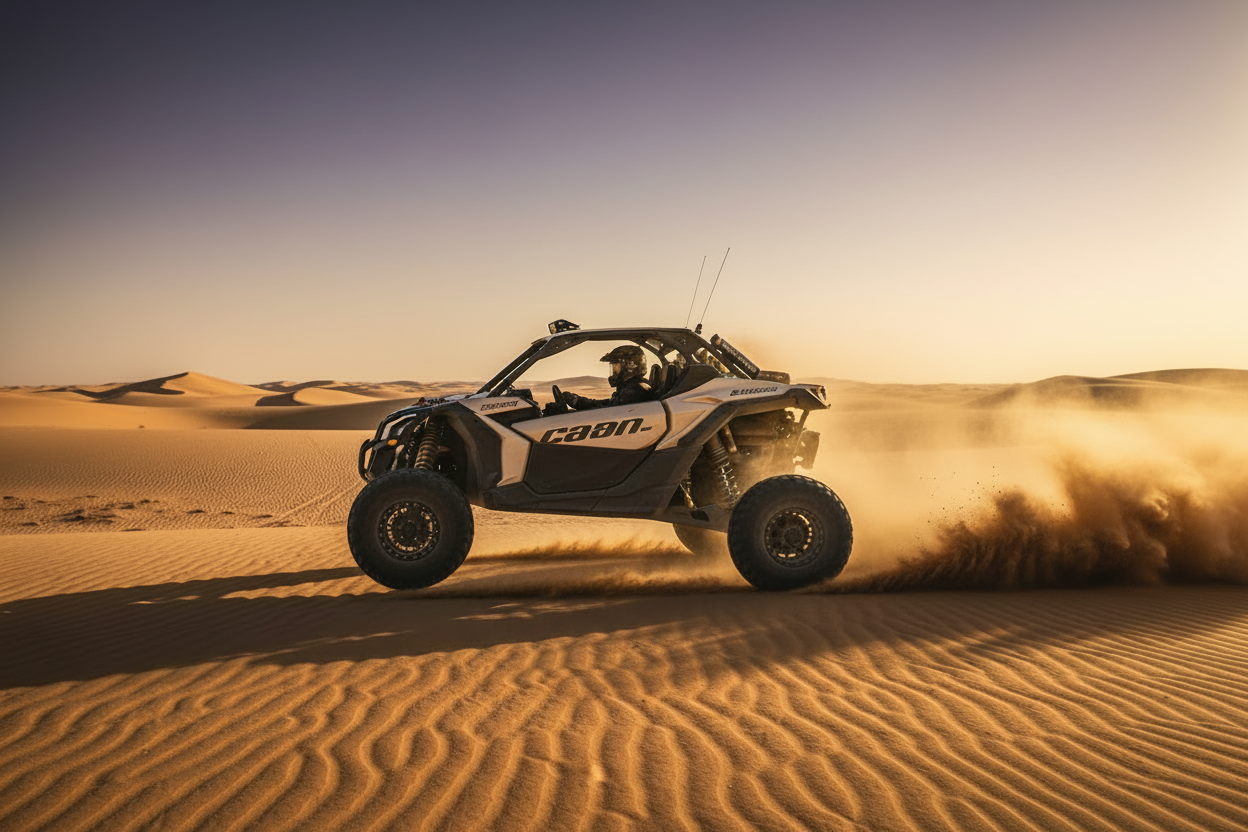 Hero Maverick X3 en acción hacia la izquierda